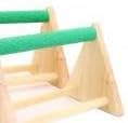 Wood Bird Play Stand for Small Parrots & Parakeets