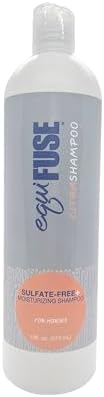 EquiFuse CitraShampoo Sulfate Free, Plant Based Foaming Horse Shampoo, Promotes Gentle Clean and Hair Health that Fights Dryness, and Dandruff | with Coconut Oil and Refreshing Citrus Scent, 16oz