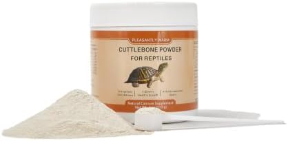 Cuttlebone Powder for Turtles – Natural Calcium Powder, Fine & Safe, Supports Strong Shell & Bones, Promotes Growth & Vitality, 4 oz – Ideal for Aquatic & Terrestrial Turtles, Bearded Dragons & More
