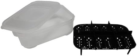 Gecko Egg Incubation Container with Built-in Tray – Holds 12 Eggs | Clear Polypropylene Box | Space-Saving Design | Suspended Incubation for Higher Hatch Rates