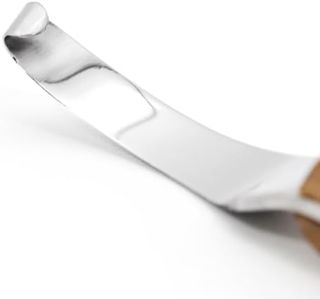 Jeffers Horse Hoof Knife for Hoof Trimming and Cleaning, Farrier Tool with Walnut Handle & Stainless Steel Blade, Grooming Kit Accessory for Horses, Ponies, Livestock - Right Hand Use
