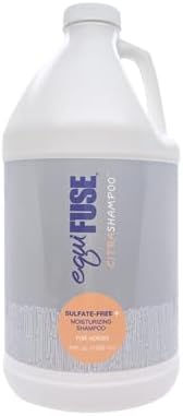 EquiFuse CitraShampoo Sulfate Free, Plant Based Foaming Horse Shampoo, Promotes Gentle Clean and Hair Health that Fights Dryness, and Dandruff | with Coconut Oil and Refreshing Citrus Scent, 16oz