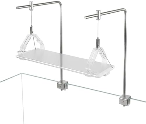 Stainless Steel Aquarium Light Riser Adjustable Hanging Kit Rimless Tank