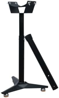 Blacksmith Farrier Horse Hoof Stand Metal Hoof Stand with Adjustable Height Hoof Jack Farrier Stand Horse Hoof Stand Black (Triangular Base)