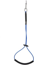 Dog Cat Grooming Loop, Single Noose Pet Restraint Leash, Blue Steel Wire Core, 21.65 in, for Table Arm and Bath Tub