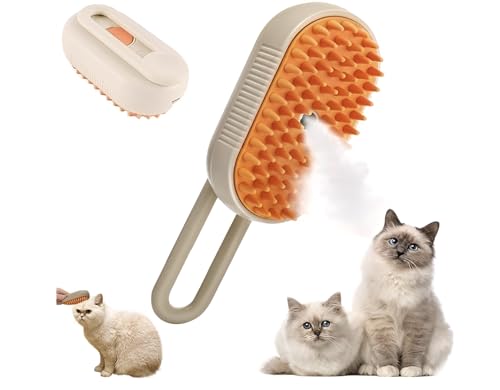 Premium Multi-Functional Cat & Dog Steam Brush – Clinic-Grade 3-in-1 Tool