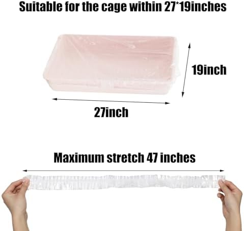 50 Pcs Disposable Small Animal Cage Liners