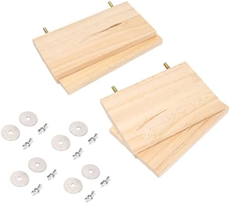 4Pcs Pet Wooden Platform Stand Rectangular Springboard Toy for Hamster