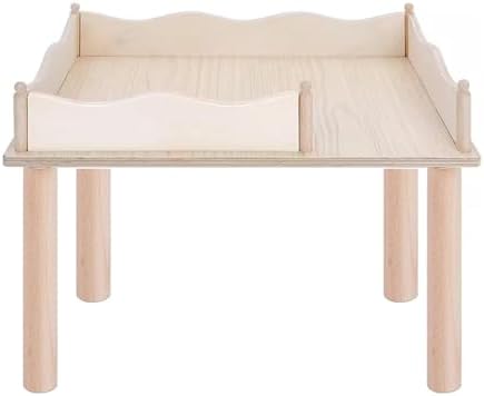 Niteangel Hamster Play Wooden Platform & Multi-Chamber Series Maze Fence for Dwarf Syrian Hamsters Gerbils Mice Degus or Other Small Pets (for 2 Chamber Hideout-Large)