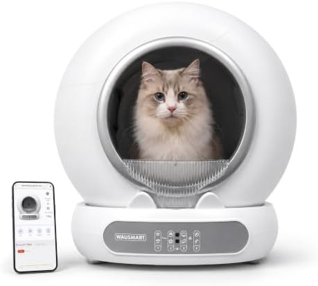 Automatic Self Cleaning Litter Box for Multiple Cats Odor Control