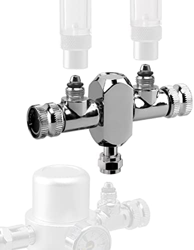 Aquarium Conventional CO2 Splitter Regulator Valve 2 Way for CO2 Generator