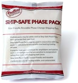 Ship-Safe Phase Pack 5 Count – Reusable Heat Pack Alternative for Temperature Control with Phase Change Material for Reptile Shipping, Amphibians, Snakes and Live Animal Transport