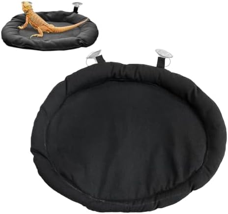 Bearded Dragon Bed, Portable Lizard Car Hammock with Suction Cup Washable Small Animal Sleep Cushion for Gecko Hamster