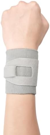 Wrist Wraps for Weightlifting, Adjustable Wrist Support for Gym, Tennis, Badminton & Strength Training Grey