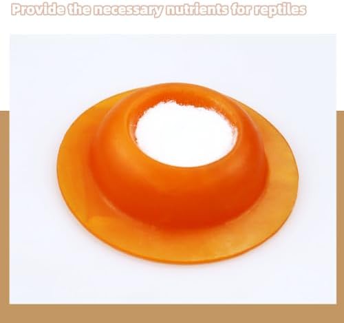 2 Pack Gecko Calcium Dish for Leopard Geckos Reptiles Small Pets Leopard Gecko Food Dish Calcium Bowl Reptile Water Dish Food Bowl
