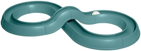 Coastal Pet Turbo Track Cat Toy - Cat Ball Toy & Racetrack - Easy Assembly - Slate Blue (1 Pack)