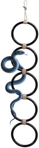 DONGKER Snake Climbing Rings,Hanging Installation Ball Python Enrichment Toys for Corn Snakes Garter Snakes Iguana Lizards Chameleons
