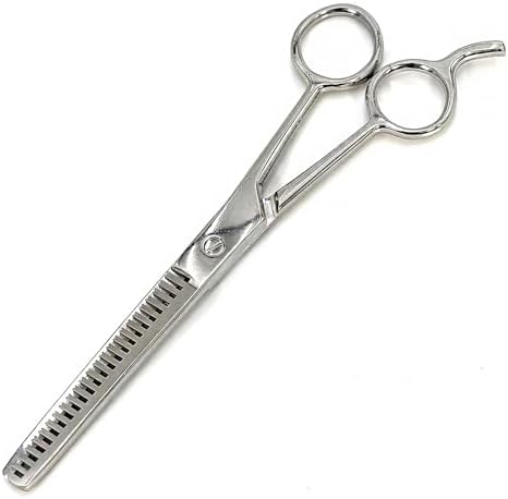 Jeffers Grooming Trim Kit 3 Piece Set - Stainless Steel Thinning Shears & Stripping Comb, Durable Leather Case With Belt Loop Flap, Portable Tools for Groomers, Farm Use or Routine Livestock