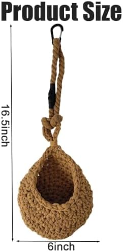 1 Set Snake Tank Accessories, Hanging Woven Twine Hammock for Reptile, Snake Rest & Shelter Supplies with Hook, Habitat Enrichment Accessories for Snake, Gecko and Other Small Animals
