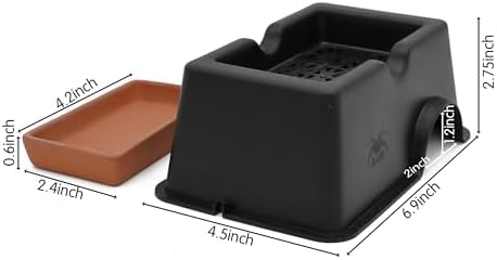 4 Pcs Small Reptile Hide Box Humidifier Caves Water Supply Hideout