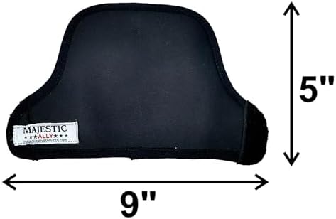 Majestic Ally Neoprene Cinch Buckle Protector Cover, Pair, for Horse Comfort and Protection, Black
