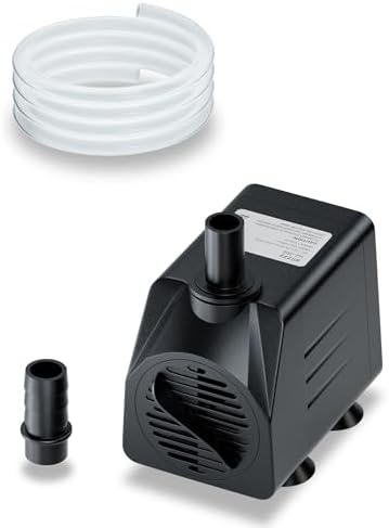 alizzy 210 GPH Submersible Fountain Pump, Durable Aquarium Water Pump