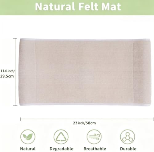 Replacement Cat Scratch Pad, Replacement Liner Mat Compatible with ERGTFVN Cat Scratcher Bed， Natural Felt Cat Scratcher Pad，Wear Resistant Cat Scratching Mat Refill for Indoor Kittens & Cats
