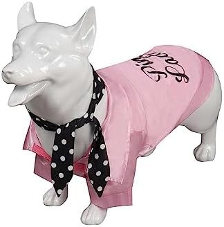 Dogs Pink Jacket Pet Clothes Rydell School Cheerleader Pet Costume
