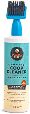 Fluker's Culinary Coop Organic Cleaner with Brush for Chicken Coops, Specially Formulated with Deodorizer and Odor Eliminator, 16 oz