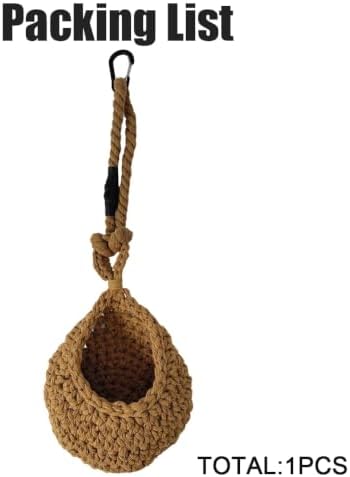 1 Set Snake Tank Accessories, Hanging Woven Twine Hammock for Reptile, Snake Rest & Shelter Supplies with Hook, Habitat Enrichment Accessories for Snake, Gecko and Other Small Animals