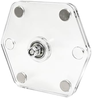 Acrylic Magnetic Hamster Wheel Bracket, Strong Magnet Running Wheel Holder, Fit Most Small Pet Exercise Wheels for Wire Acrylic Cages,No Drill Mount