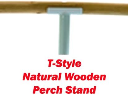 Large 48" Parrot Bird Play Perch Stand, White