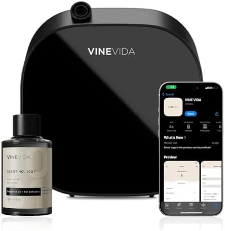 VINEVIDA Waterless Aroma Diffuser for Home | Hotel Scent Included