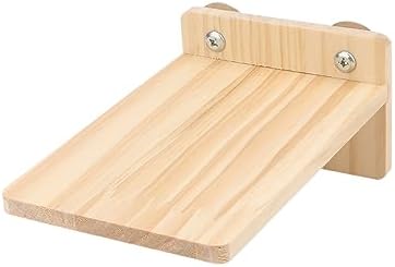 Wooden Stand Platform Birds Perch for Hamster Rat Mice Chinchilla Cage Exercise Toy
