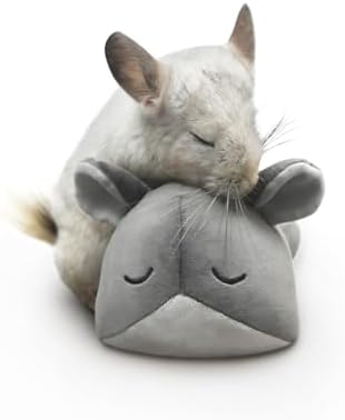 Paw Inspired Chinchilla Cuddler Plush Accessory Toy for Pets, 9 Inch, Gray