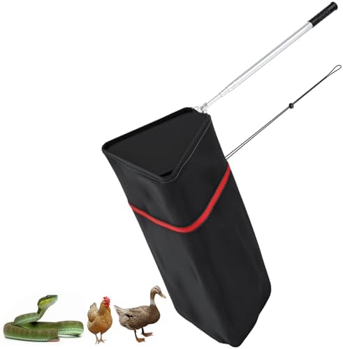 Snake Catcher Net with Secure Drawstring, 29"-65" Handing Tool
