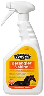 Corona Detangler & Shine Conditioner for Horses, Mane & Tail Grooming, 32oz