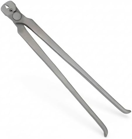 Precision Premium Quality 12” Horse Nail Puller | Chrome Vanadium Farrier Tool | Ergonomic Handle for Hoof Nail Extraction
