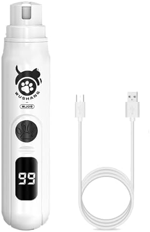 Super Handy Latest Model, Upgraded Dog Nail Grinder - Professional 3-Speed Ultra-Quiet Electric pet Nail Trimmer, Painless paw Care and Grinding, Suitable for Small, Medium, Large Dogs, Cats