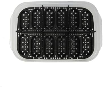 Gecko Egg Incubation Container with Built-in Tray – Holds 12 Eggs | Clear Polypropylene Box | Space-Saving Design | Suspended Incubation for Higher Hatch Rates