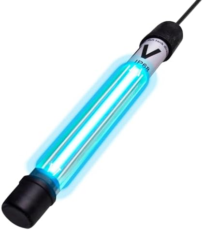 COOSPIDER Aquarium U-V Light Submersible Clean Green Lamp