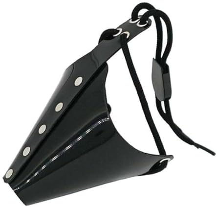 JorVet Cat Muzzle -Large Size | Durable Black Plastic with Adjustable Drawstring | Secure Fit for Large Cats & Brachycephalic Breeds | Veterinary-Quality Restraint for Grooming & Exams