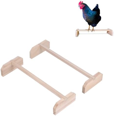 Wooden Chicken Roosting Bar, 2 Sets