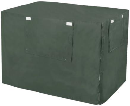 STAYTOP Solid Olive Green Dog Crate Cover, 48 in Dog Kennel Cover