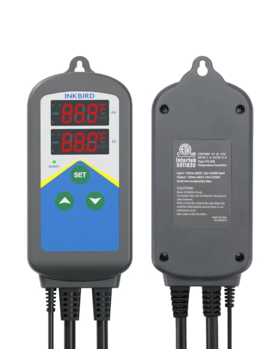 Inkbird Digital Outlet Heat Temperature Controller with Day Night Control for Brewing Aquarium Breeding Reptiles Hatching Heat Mat
