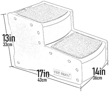 Pet Gear Easy Step II Pet Stairs, Dark Brown, 2 Step