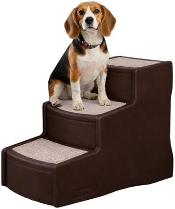 Pet Gear Easy Step III Pet Stairs, 3 Step for Cats/Dogs, Removable Washable Carpet Treads, for Pets Up to 150lbs, No Tools Required, Available in 6 Colors