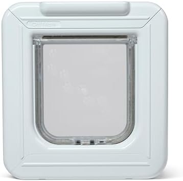 Cat Mate Elite I.D. Disc Cat Flap with Timer Control, White