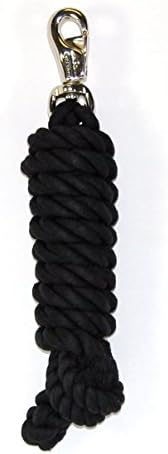 Hamilton 3/4" x 10' Cotton Horse Lead Rope with Bull Snap, Red