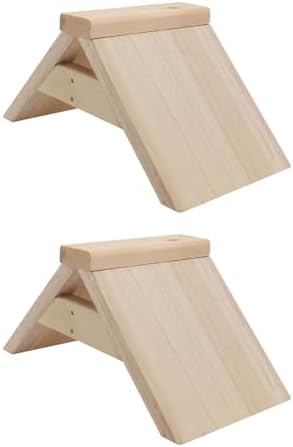 POPETPOP Dove Rest Stand : 2Pcs Wooden Pigeon Perch Bird Perch Stand for Pigeons Doves Parrots - Easy to Install, 8.65X4.72X4.72in